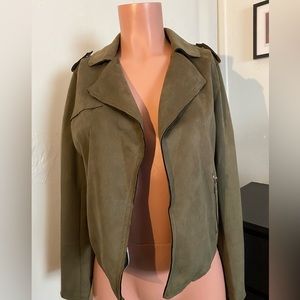 Tahari x small green jacket